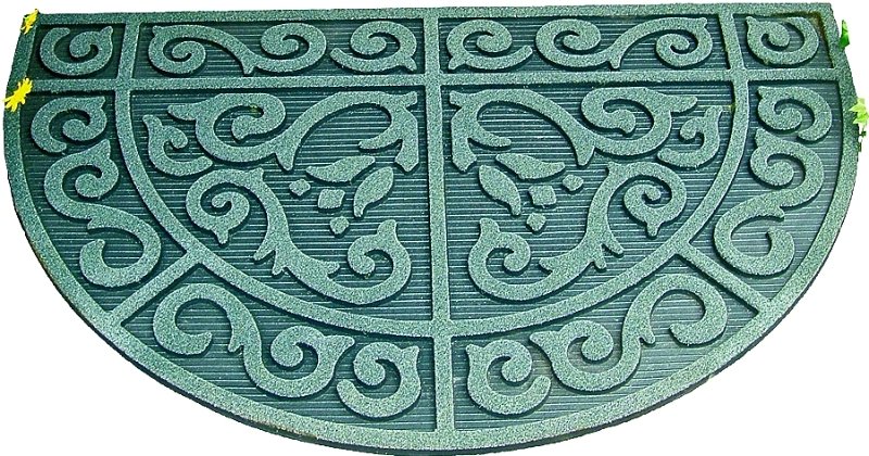 MAT DOOR HALF CIRCLE 24X39IN  