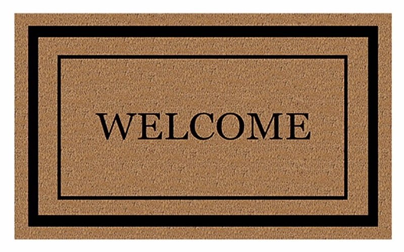 MAT WELCOME VINYL COIR 18X30IN