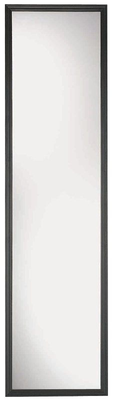 MIRROR DOOR FRAMED BLK 13X49IN