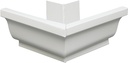 MITRE GUTTER OUTSIDE WHT 5IN  