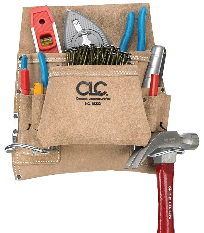 NAIL/TOOL BAG 8PKT CRPTR SUEDE
