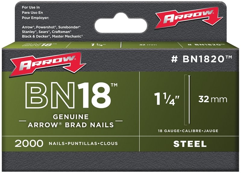 NAILS BRAD 18GA 1-1/4IN       