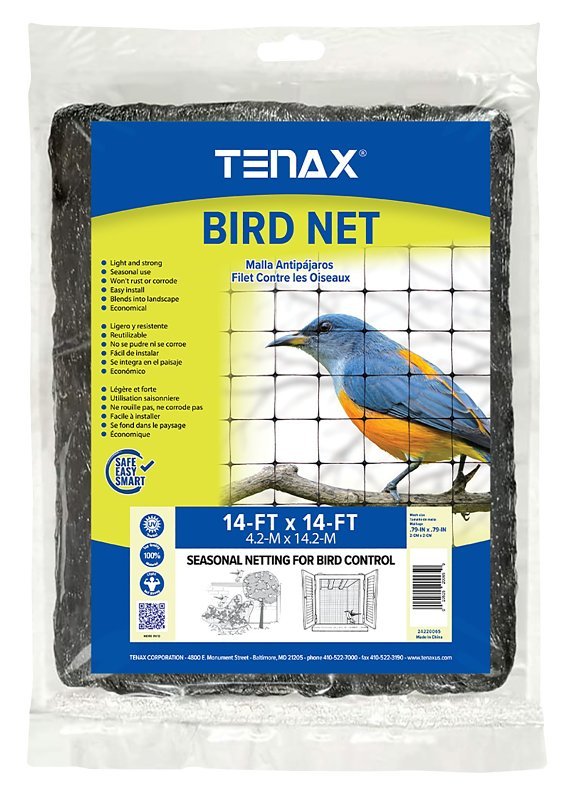 NET BIRD POLY BLACK 14 X 14FT 