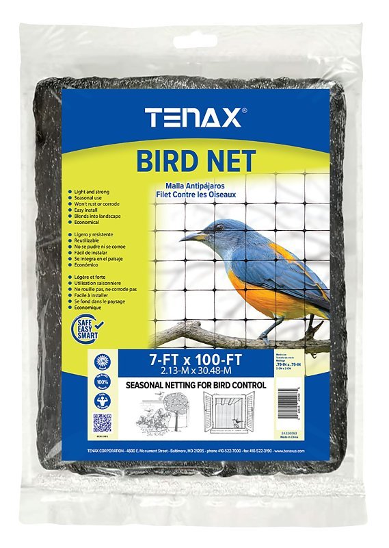 NET BIRD POLY BLACK 7 X 100FT 