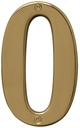 NUMBER HOUSE 0 SB 5IN POL BRS 