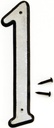 NUMBER HOUSE 1 PLST 4IN REFLEC