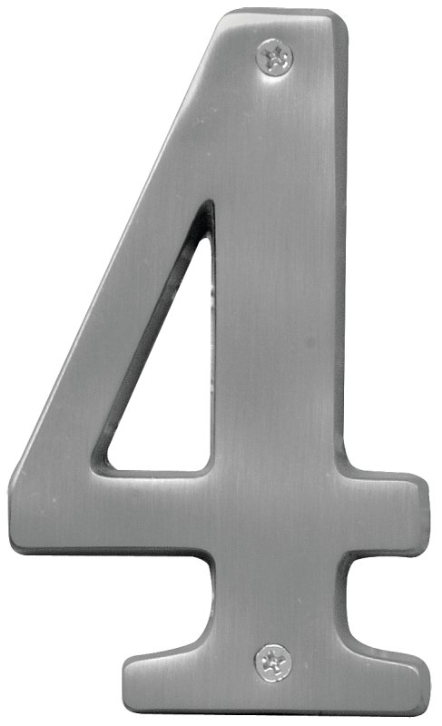 NUMBER HOUSE 4 SB 5IN SAT NKL 