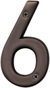 NUMBER HOUSE 6 SB 4IN OLD BRZ 