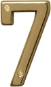 NUMBER HOUSE 7 SB 4IN POL BRS 