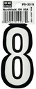NUMBER HOUSE 8 3-1/4IN REFL   