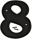 NUMBER HOUSE 8 PLASTIC 6IN BLK