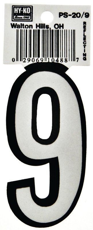 NUMBER HOUSE 9 3-1/4IN REFL   