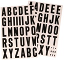 NUMBER/LETTER 2IN BLK/WHITE   
