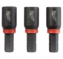 NUTDRIVER INSERT MAG 1/4IN 3PK