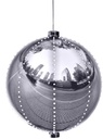 ORNAMENT MOTION PLSTC SLVR 6IN