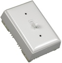 OUTLET BOX SGL SWITCH WH      