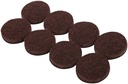 PAD FURNITURE FELT BROWN 1IN  