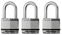 PADLOCK 2IN W/2IN SHACKLE 3PK 