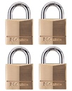 PADLOCK BRS KA VRTCLR 7/8IN   