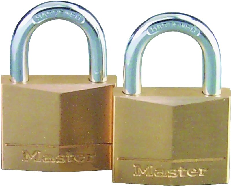 PADLOCK BRS KA VRTCLR 7/8IN   