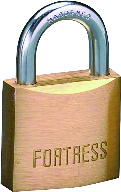 PADLOCK BRS KD VRTCLR 7/8IN   