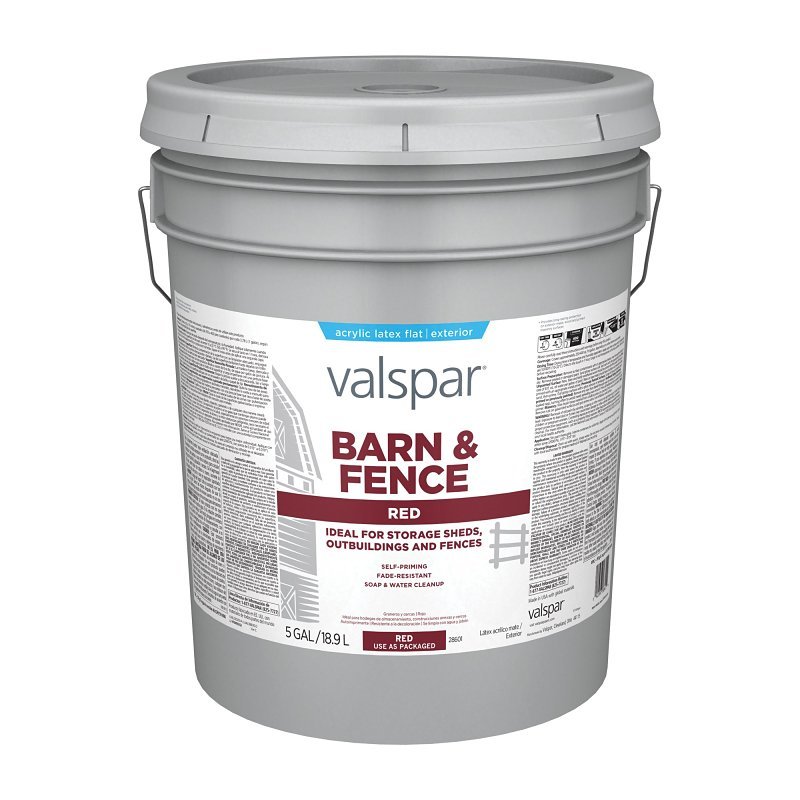 PAINT BARN FENCE LATEX RED 5G 