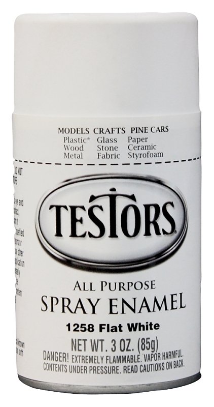 PAINT CAN ENAMEL FLAT WHT 3 OZ