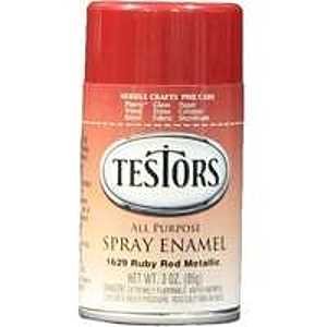 PAINT CAN ENM RED MTL FLK 3 OZ