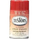 PAINT CAN ENM RED MTL FLK 3 OZ