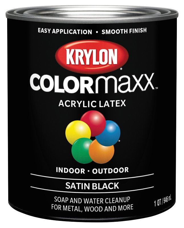 PAINT SATIN BLACK 1QUART      