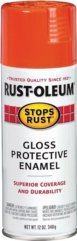 PAINT SPRAY GLOSS ORANGE 12OZ 