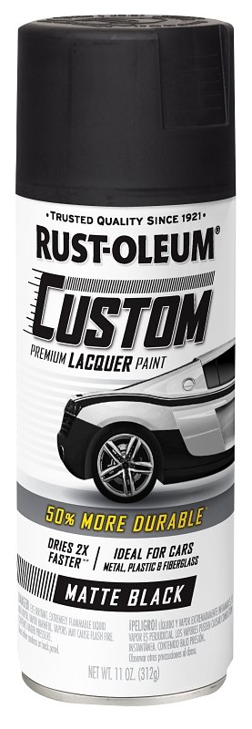 PAINT SPRAY LACQUER MATTE BLK 