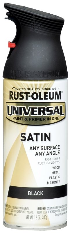 PAINT SPRAY LTX SAT BLACK 12OZ