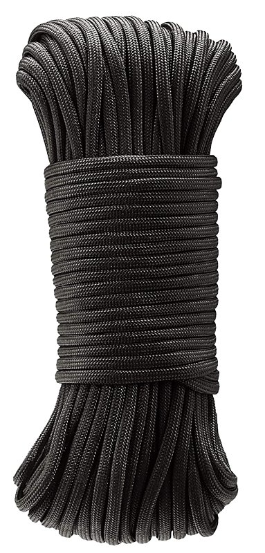 PARACORD 550 BLACK 5/32INX50FT