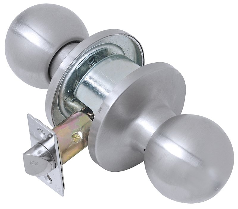 PASSAGE KNOB BALL SATIN SS    