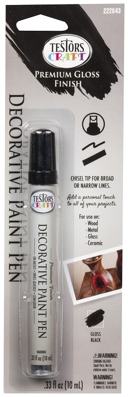 PEN PAINT DCRTV GLO BLACK     