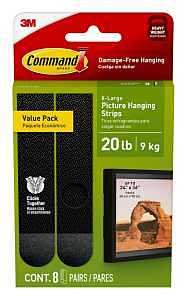 PIC HANGING STRIP BLK XL 20LB 
