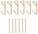 PICTURE HANGER 30LB POL BRASS 