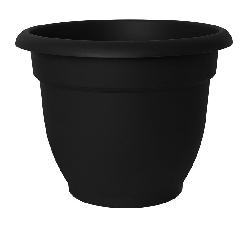 [4694816] PLANTER ARIANA PLASTC BLK 12IN