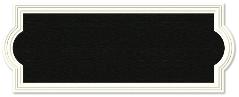 [1140946] PLAQUE ADDRESS RECT WHT PLSTC 
