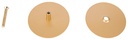 PLATE HOLE COVER 2-5/8DIA BRS 
