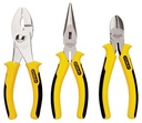 PLIER SET 6/6/6IN 3 PC BI-MAT 