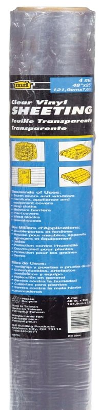 [6772529] PLSTC SHEETING 4X25FT CLR 4MIL