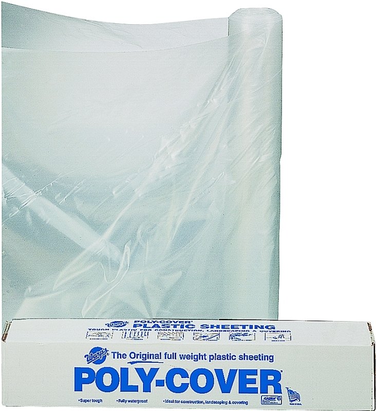POLY FILM 28X100FT 4MIL CLEAR 