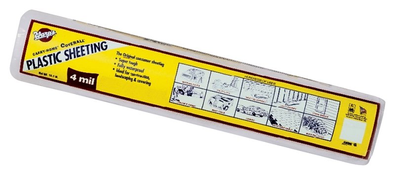 POLY FILM 3X50FT 4MIL CLEAR   