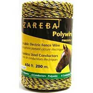 POLYWIRE 6 STRND YELLOW 656FT 