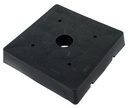 POST BASE STANDOFF BLACK 6X6IN