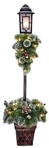 POST LAMP PINE LED FROSTED 6FT