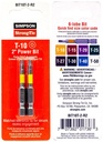 POWER BIT DRIVER T10 6L 2IN   