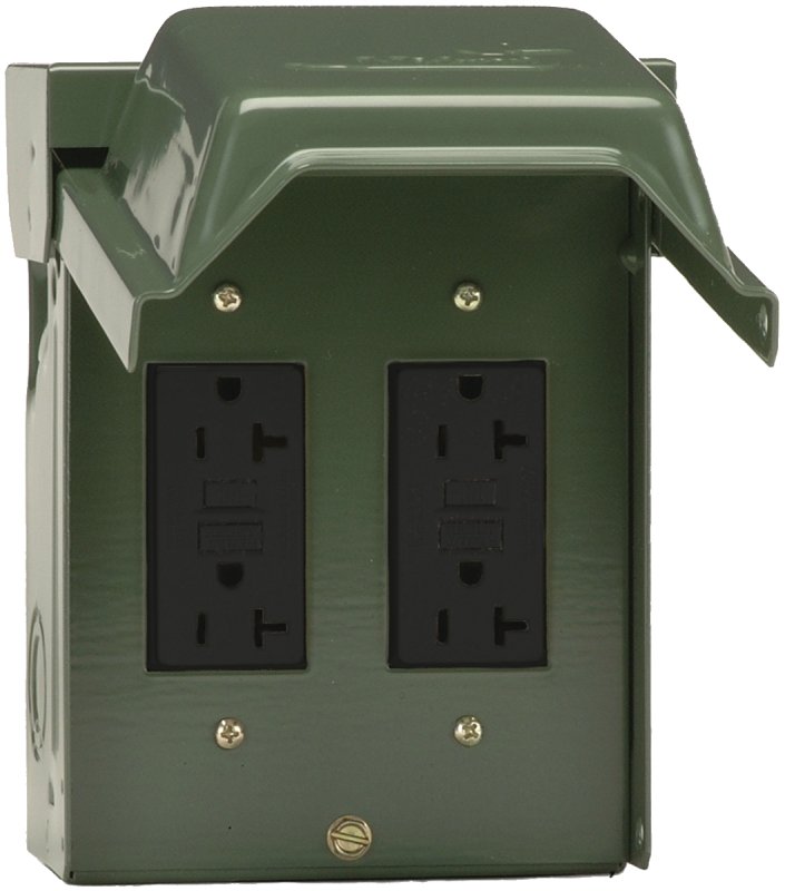 POWER OUTLET BACKYD 2-GFI REC 